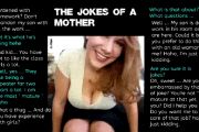 Mother make jokes and end up fucked and pregnat