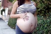 pregnant street-A Young Pregnant