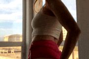 Redhead spanking herself – Abigale mandler