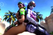 Widowmaker And Sombra Ride A Cock Together