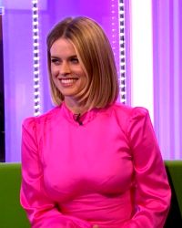 Alice Eve Braless On The One Show