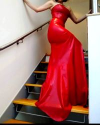 Do You Liek This Floor Length Latex Number?