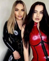 Shiny Catsuit Duo