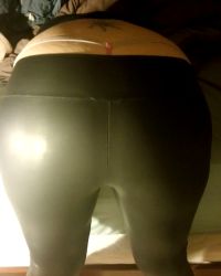 Shiny Leggings With A G-string!
