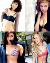 The Beauties Of Scott Pilgrim: Mary Elizabeth Winstead, Anna Kendrick, Aubrey Plaza, And Brie Larson